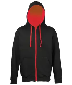Felpa con cappuccio e zip Varsity JustHoods