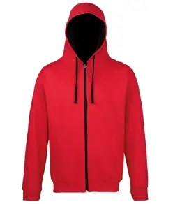 Felpa con cappuccio e zip Varsity JustHoods