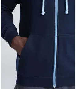 Felpa con cappuccio e zip Varsity JustHoods