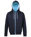 Felpa con cappuccio e zip Varsity JustHoods