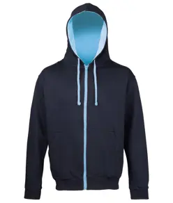 Felpa con cappuccio e zip Varsity JustHoods