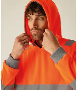 Felpa con cappuccio Hi-Vis Pro contract Regatta High Visibility