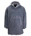 Felpa con cappuccio oversize accogliente e reversibile in pile sherpa The Ribbon Ribbon