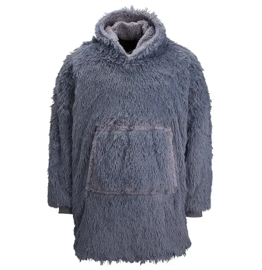 Felpa con cappuccio oversize accogliente e reversibile in pile sherpa The Ribbon Ribbon