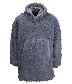 Felpa con cappuccio oversize accogliente e reversibile in pile sherpa The Ribbon Ribbon