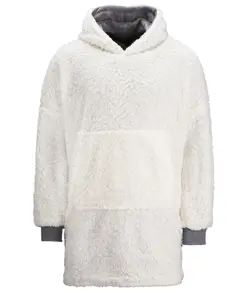 Felpa con cappuccio oversize accogliente reversibile sherpa The Ribbon Ribbon
