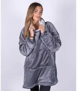 Felpa con cappuccio oversize accogliente reversibile sherpa The Ribbon Ribbon