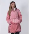 Felpa con cappuccio oversize accogliente reversibile sherpa The Ribbon Ribbon