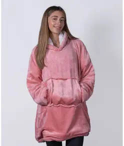 Felpa con cappuccio oversize accogliente reversibile sherpa The Ribbon Ribbon