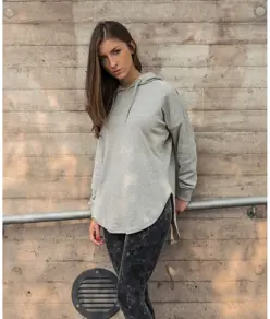 Felpa con cappuccio oversize da donna Build Your Brand