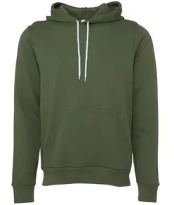 Felpa con cappuccio pullover unisex in pile di policotone Bella Canvas