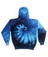 Felpa con cappuccio tie-dye arcobaleno Colortone