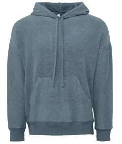 Felpa con cappuccio unisex in pile scamosciato Bella Canvas