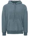 Felpa con cappuccio unisex in pile scamosciato Bella Canvas