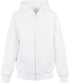 Felpa con zip basic biologica da bambino Build Your Brand