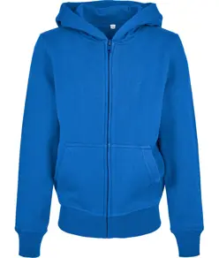 Felpa con zip basic biologica da bambino Build Your Brand