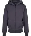 Felpa con zip basic biologica da bambino Build Your Brand