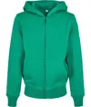 Felpa con zip basic biologica da bambino Build Your Brand