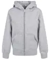 Felpa con zip basic biologica da bambino Build Your Brand