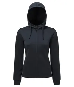 Felpa con zip intera e cappuccio spun dyed TriDri® da donna TriDri
