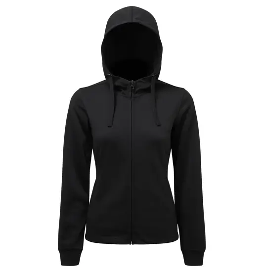 Felpa con zip intera e cappuccio spun dyed TriDri® da donna TriDri