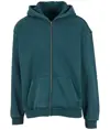 Felpa con zip pesante vintage Build Your Brand