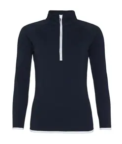 Felpa Cool donna con mezza zip AWDis Just Cool