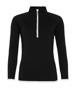 Felpa Cool donna con mezza zip AWDis Just Cool