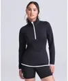 Felpa Cool donna con mezza zip AWDis Just Cool