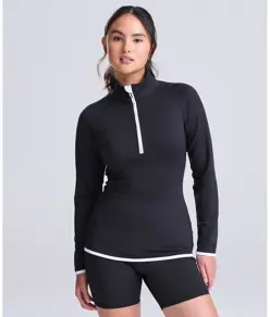 Felpa Cool donna con mezza zip AWDis Just Cool