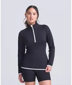 Felpa Cool donna con mezza zip AWDis Just Cool