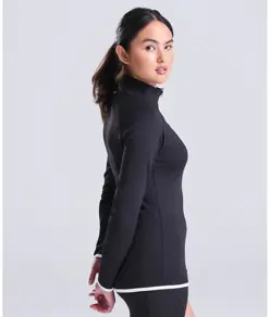 Felpa Cool donna con mezza zip AWDis Just Cool