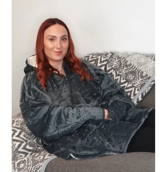 Felpa coperta riscaldata stile eschimese Ribbon