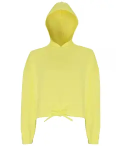 Felpa corta oversize con cappuccio donna TriDri® TriDri
