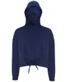 Felpa corta oversize con cappuccio donna TriDri® TriDri