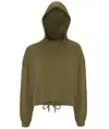 Felpa corta oversize con cappuccio donna TriDri® TriDri