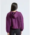 Felpa corta oversize con cappuccio donna TriDri® TriDri