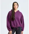 Felpa corta oversize con cappuccio donna TriDri® TriDri