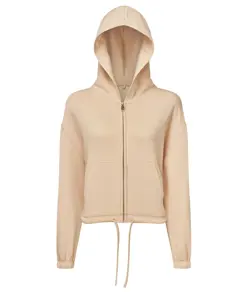Felpa corta oversize full-zip riciclata TriDri® donna TriDri