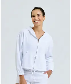 Felpa corta oversize full-zip riciclata TriDri® donna TriDri