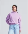 Felpa cropped donna con zip a ¼ JustHoods