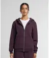Felpa da donna in pile soffice con zip e cappuccio Build Your Brand