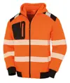 Felpa di sicurezza robusta con zip riciclata Result Recycled
