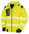 Felpa di sicurezza robusta con zip riciclata Result Recycled