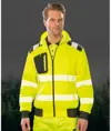 Felpa di sicurezza robusta con zip riciclata Result Recycled