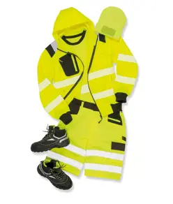 Felpa di sicurezza robusta con zip riciclata Result Recycled