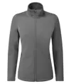 Felpa donna con zip intera riciclata tinto in pasta Premier