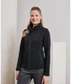 Felpa donna con zip intera riciclata tinto in pasta Premier