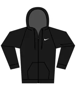 Felpa fitness con cappuccio e zip intera uomo Nike Nike