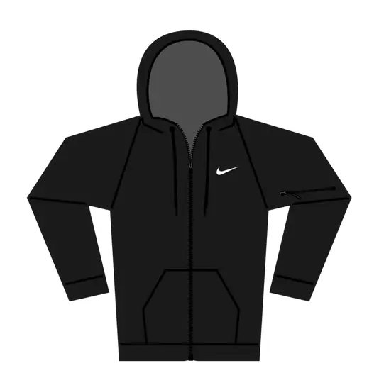 Felpa fitness con cappuccio e zip intera uomo Nike Nike